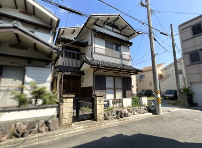 【前面道路含む現地写真】 | 高槻市川西町１丁目　注文住宅　建築条件なし　土地