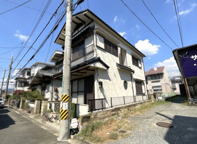 【前面道路含む現地写真】 | 高槻市川西町１丁目　注文住宅　建築条件なし　土地