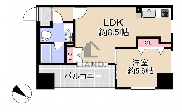 エフパルク県庁前　千代小学校区の間取り|エフパルク県庁前