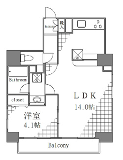 【間取り】 | プレール・ドゥーク浅草Ⅲ