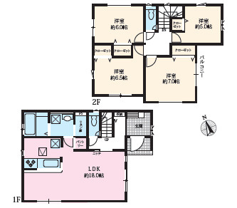 秦野市河原町2期　新築戸建　全2棟1号棟