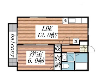 【間取り】 | ハイツＨＩＲＡＮＯ | 間取りです。