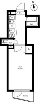 【間取り】 | TRADIS NIPPORI.　S | 間取りです。