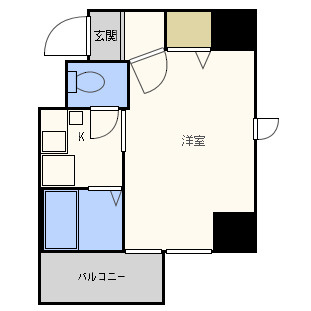 プレサンス難波WESTの間取り