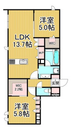 ベルアントレ西宮の間取り