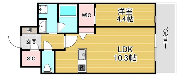 TEAL RESIDENCE　BAYの間取り
