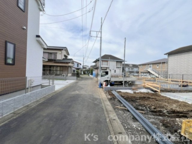 高座郡寒川町小動　新築戸建　3号棟の前面道路含む現地写真|2026.9.25撮影◇