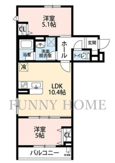 【間取り】 | ＰＡＬ　ＨＯＵＳＥ　祖師谷