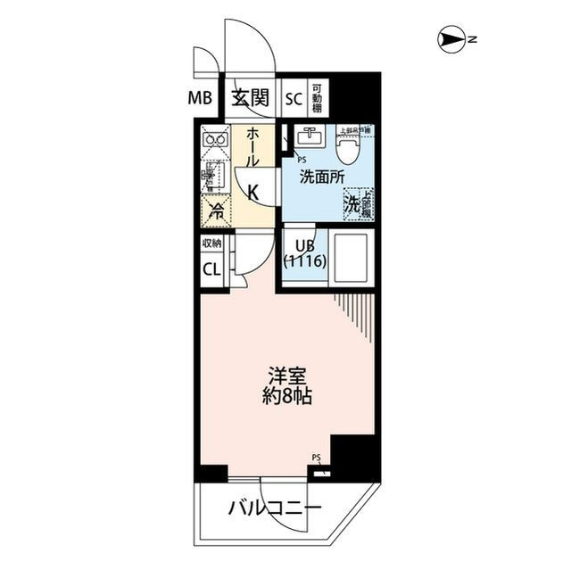 プレール・ドゥーク住吉Ⅳの間取り