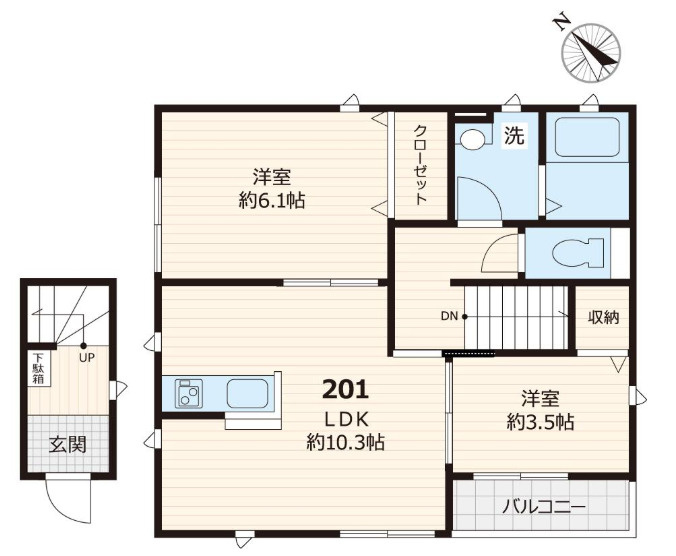 グリーンハイツの間取り