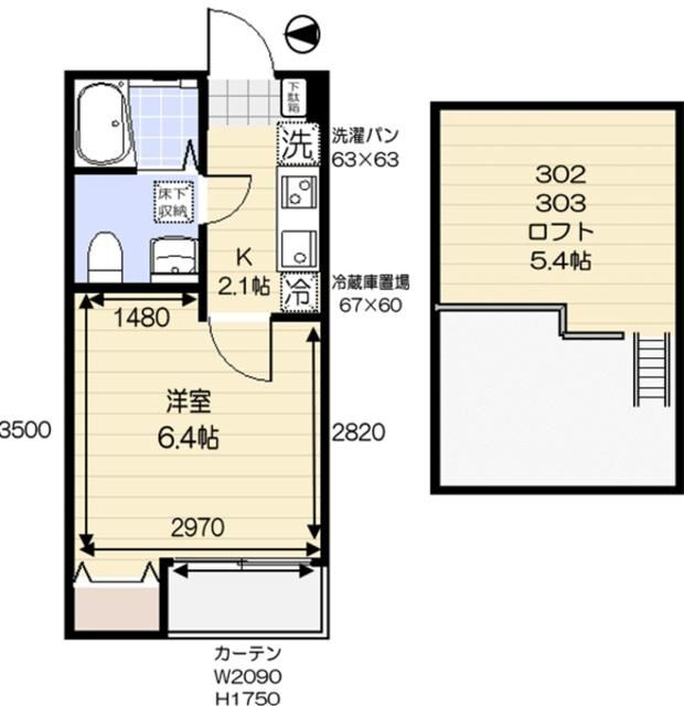 エクセラン柴又の間取り