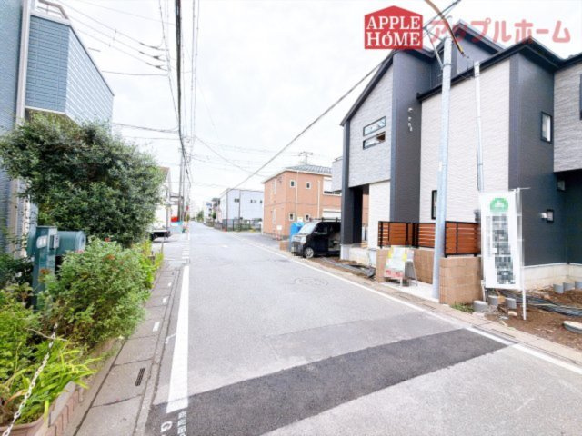 [新築住宅] 坂戸市千代田2丁目 5期 全5棟の前面道路含む現地写真