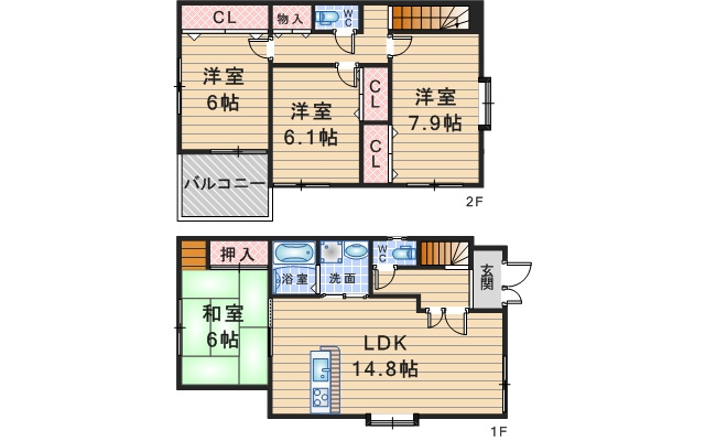 e-town2丁目の間取り