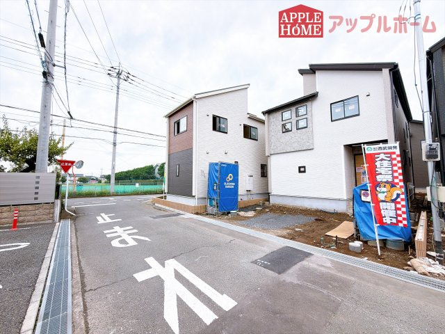 [新築住宅] 坂戸市千代田2丁目 5期 全5棟の前面道路含む現地写真