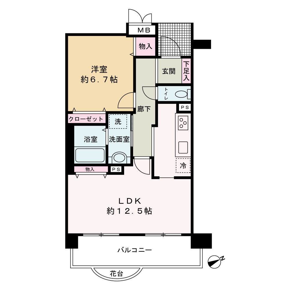 尼崎イスティーの間取り