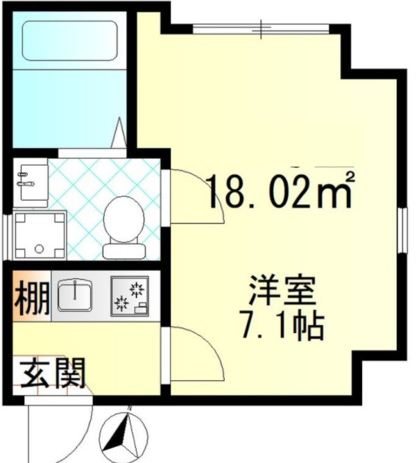 クレール堀切の間取り