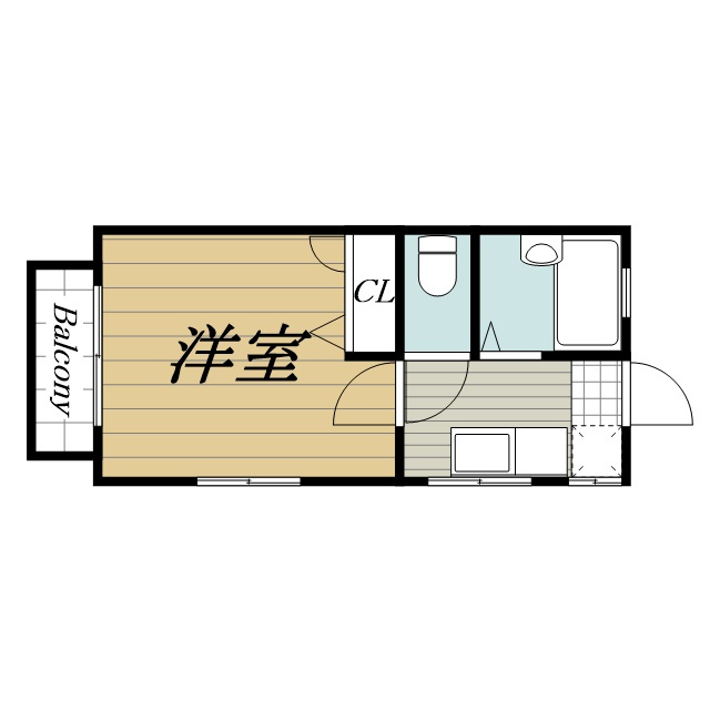 【間取り】 | コーポ丸藤