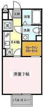 北上市川岸1丁目　一棟アパートの間取り