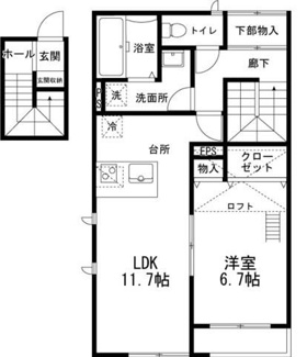 【間取り】 | アンクレット | 間取りです。
