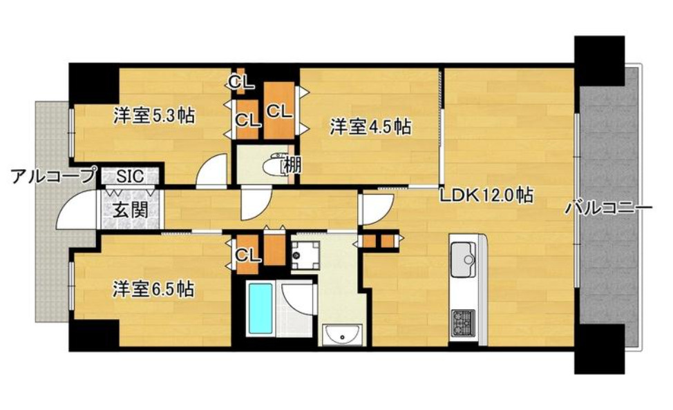 メイツ上新庄SHIN-CITYの間取り