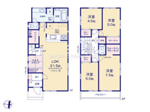東大和市上北台3丁目　新築戸建　【全1棟】の画像