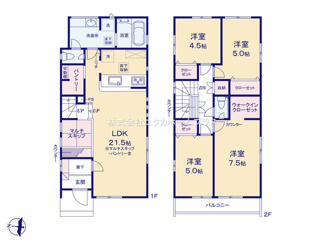 【間取り】 | 東大和市上北台3丁目　新築戸建　【全1棟】