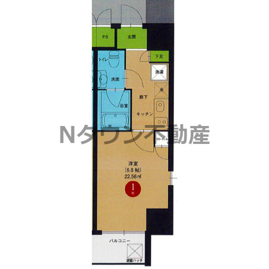 【間取り】 | エルザビル名古屋駅前 | 間取りです。