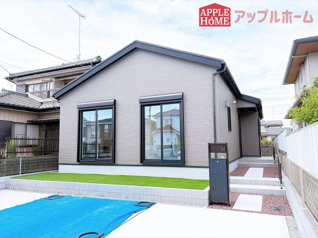 [新築住宅] 羽生市南5丁目 1期 全1棟の外観|◆外観写真◆スタイリッシュな外観が目を引くお洒落ハウス！ぜひ一度内覧へお越しください！物件の魅力沢山お伝えします！いつでもお気軽にお問合せOKです！TEL「0120-466263」
