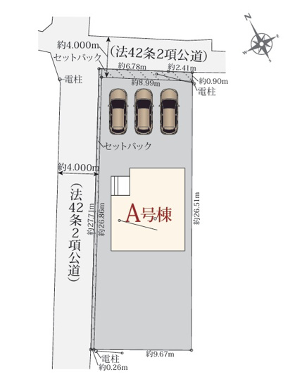 【区画図】 | 沼津市大塚66番　新築一戸建て　全1棟