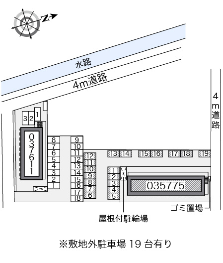 レオパレスルーチェⅡの地図