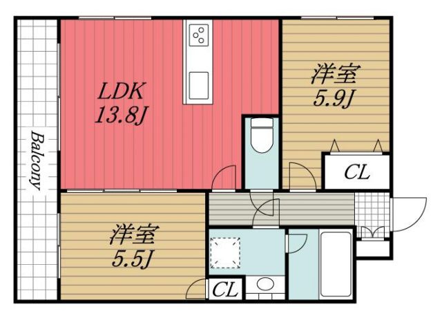 【間取り】 | サンモール秀栄