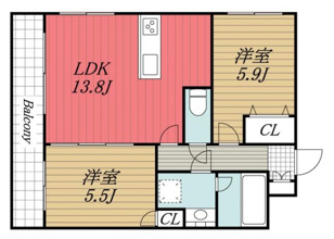 【間取り】 | サンモール秀栄