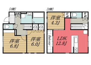 【間取り】 | DCR若松町