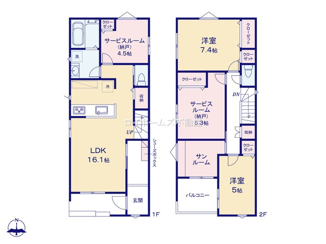 【間取り】 | 名古屋市中川区広田町３丁目62『仲介料無料』新築戸建て | 1号棟