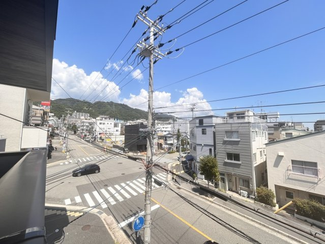 神戸市中央区神若通3丁目　新築戸建の展望|3階バルコニーからの眺望。