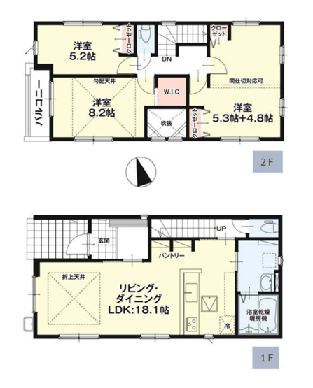 【間取り】 | 福岡市東区多の津5丁目1期　3号棟（全5棟）【仲介手数料無料・0円】 | 平日、土日祝日もお好きな日時にご見学可能です。お気軽にお問合せ下さい。