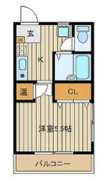 セレーネ常盤台の間取り|間取りです。