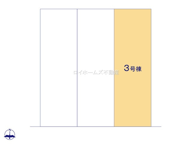 【区画図】 | 名古屋市中川区広田町３丁目62『仲介料無料』新築戸建て | 3号棟