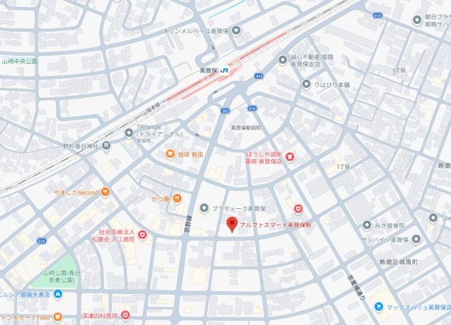 アルファスマート英賀保駅　2階の地図