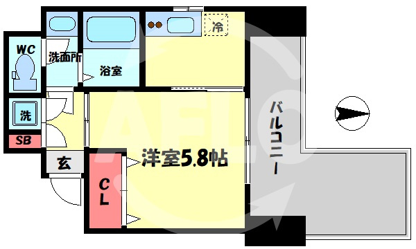 I-DIL NAKANOSHIMA EASTの間取り|I-DIL NAKANOSHIMA EAST（アイディル中之島イースト）　間取り