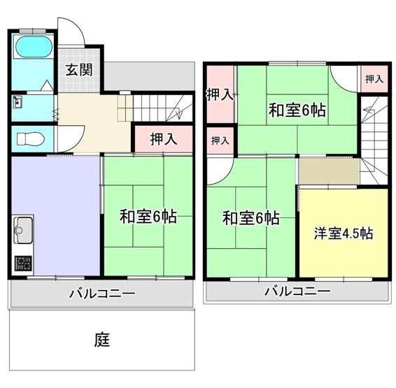 【間取り】 | マルハチマンション B棟　