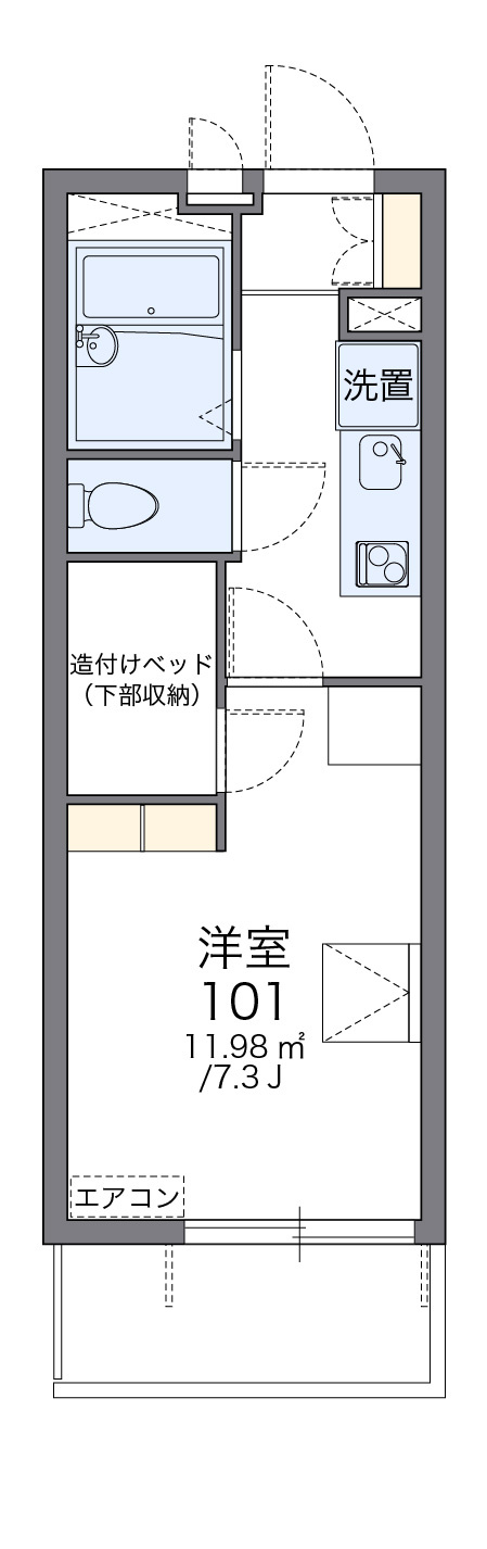 レオパレスIYの間取り|画像2