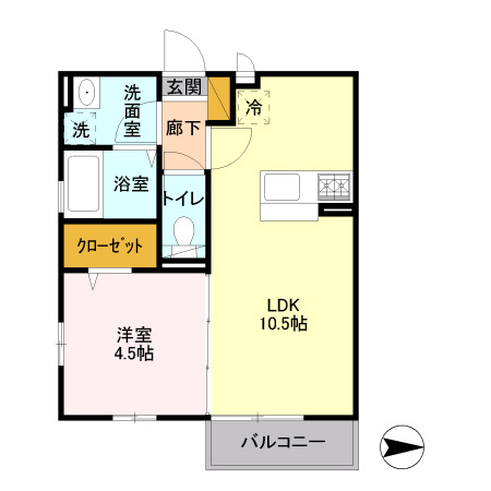 ベア フルーツ南沢の間取り
