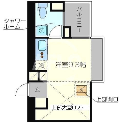 是空NAMBA NISHIの間取り|是空難波西　開放感ある間取り