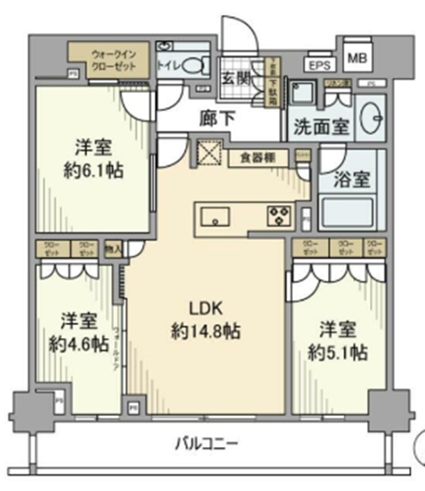ドレッセ千鳥町の間取り|間取り