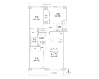 【間取り】 | 新本牧壱番館 | 形状等が現況と異なる場合は現況を優先します。