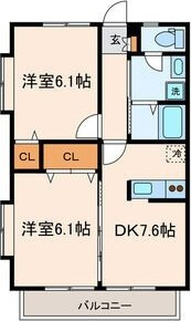 【間取り】 | ベルハウス貫井B棟(ベルハウスヌキイビートウ)