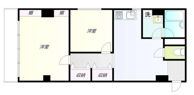 真砂マンションの間取り|間取りです。