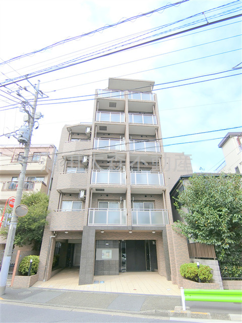 ガーラ・シティ蒲田南の外観|2007年1月築RC鉄筋コンクリート造6階建て総戸数64戸1K~1LDKの人気分譲賃貸マンション　東京都大田区仲六郷1丁目　JR京浜東北線蒲田駅徒歩15分　京急本線雑色駅徒歩7分