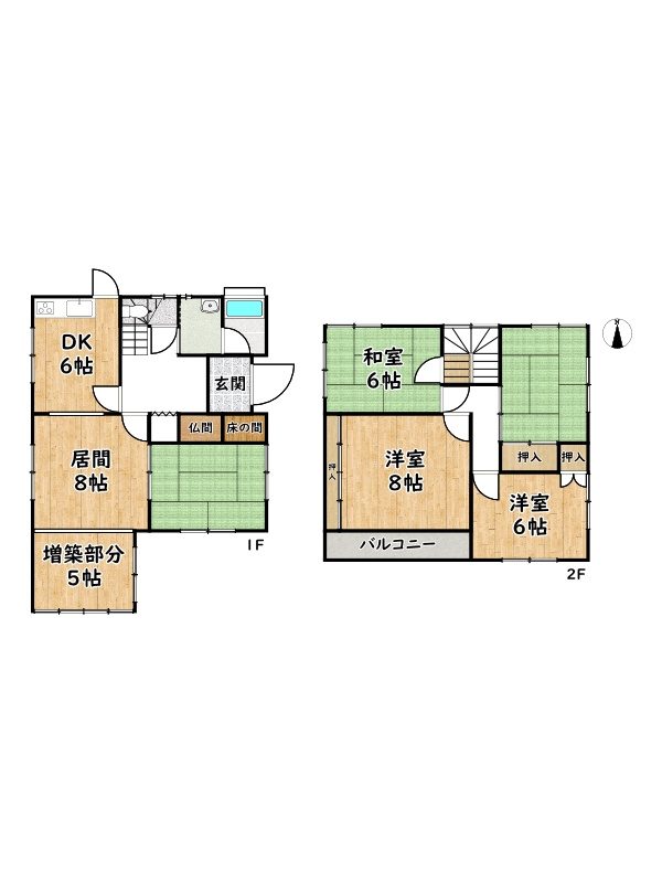 姫路市広畑区才/中古戸建の間取り